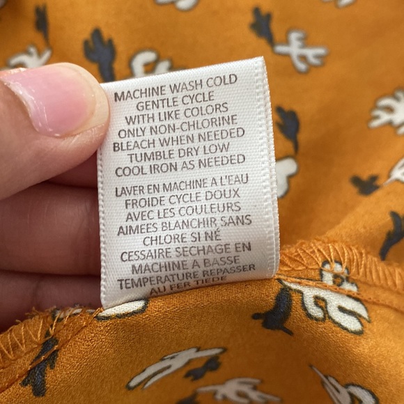 Love Fire Cactus Mustard Yellow Blouse - Picture 7 of 7